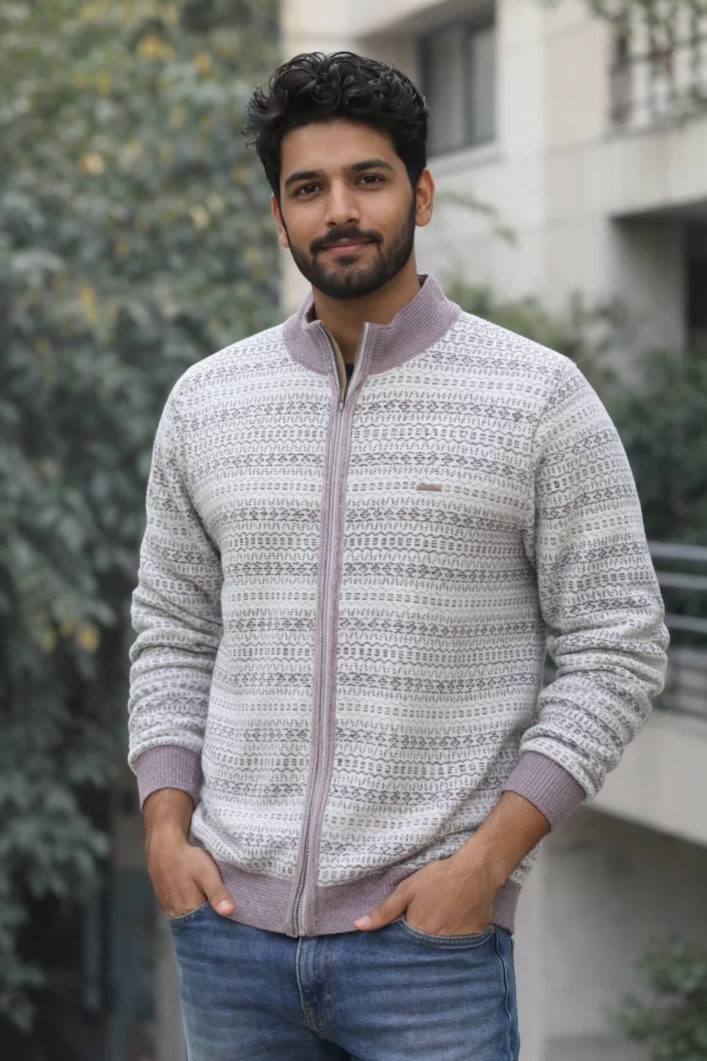 Solid Round Neck Casual Wear Sweatshirt